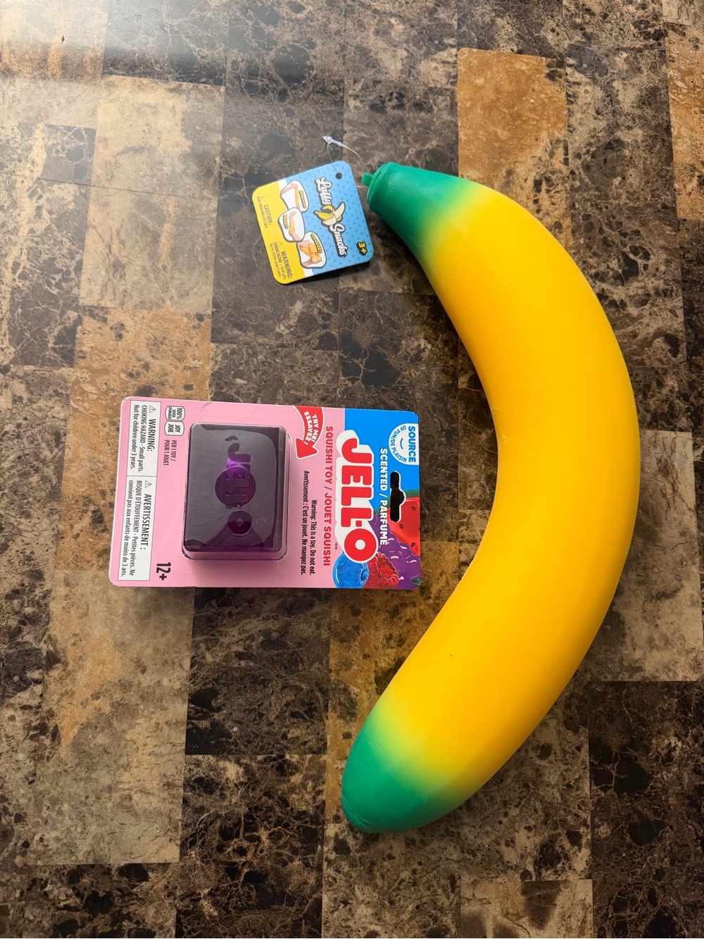 New Scented Jello and Banana Squishy Combo